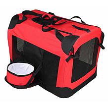 Pet Life Medium Folding Deluxe 360 Vista View House Pet Crate