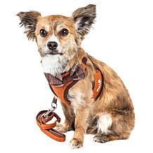 Pet Life Mesh 2-in-1 Adjustable Dog Harness-Leash with Bow Tie