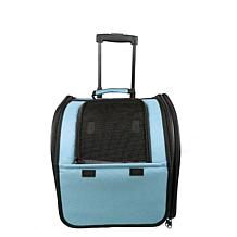 Pet Life Wheeled Travel Pet Carrier with Telescoping Handle