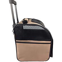 Pet Life Wheeled Travel Pet Carrier with Telescoping Handle