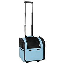 Pet Life Wheeled Travel Pet Carrier with Telescoping Handle