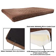 PETMAKER Waterproof Memory Foam Dog Bed w/ Non-Slip Bottom, Large