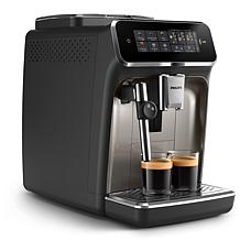 Philips Automatic Espresso Machine with Milk Frother - Black & Chrome 