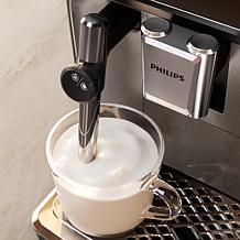 Philips Automatic Espresso Machine with Milk Frother - Black & Chrome 
