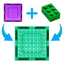 PicassoTiles 16 Magnetic Tiles and 1000 Bricks