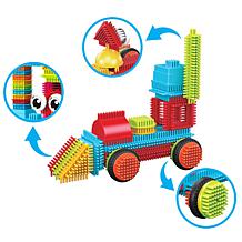 PicassoTiles 41pc Hedgehog Bristle Lock Building Blocks w/ Idea Book