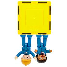 PicassoTiles People Character Figure Set with 3 Cars