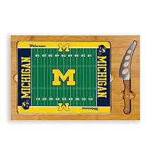 Picnic Time Glass Top Cutting Set - Un. of Michigan