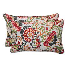 Pillow Perfect Set of 2 Outdoor Carmody Rectangular Throw Pillows