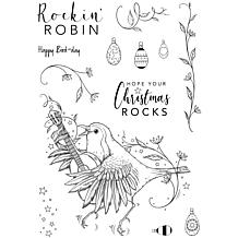 Pink Ink Designs Rockin Robin 6 in x 8 in Clear Stamp Set