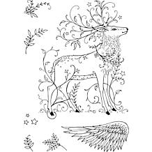 Pink Ink Designs Stag 6" x 4" Clear Stamp Set