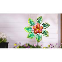 Plow & Hearth 43" Tropical Leaves Wind Spinner