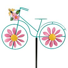 Plow & Hearth Metal Bicycle Wind Spinner Garden Stake