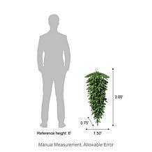 Pre-Lit Greenery Christmas Teardrop with Strawberry Lights