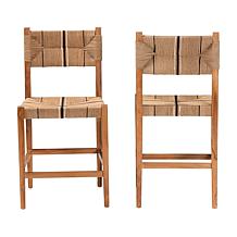 Prita Exotic Bohemian Counter Stool 21.8"W x 20.7"D x 43"H