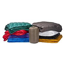 PUFF Indoor/Outdoor Quilted Nylon Water Resistant Blanket, Twin