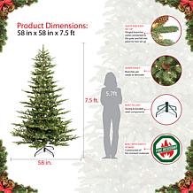 Puleo 7-1/2 ft. Pre-Lit Arctic Fir Artificial Christmas Tree