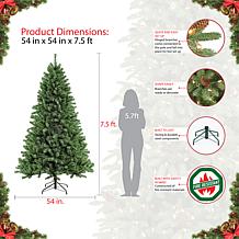 Puleo 7.5 ft. Noble Fir Unlit Artificial Christmas Tree