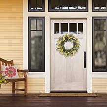 Puleo International 30" Artificial Poppy Floral Spring Wreath