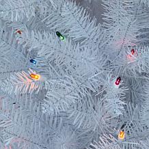 Puleo International 4.5' 150-Light Artificial Fir Christmas Tree White