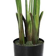Puleo International 45.5"Artificial Travelers Palm Tree in Black Pot