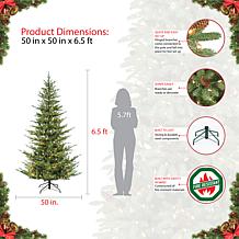 Puleo International 6.5' Pre-Lit Artificial Edmonton Fir Tree