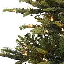 Puleo International 6.5' Pre-Lit Slim Aspen Fir  Christmas Tree