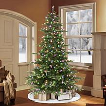 Puleo International 7.5' Color Select Pre-lit Aspen Green Fir Tree 