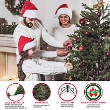 Puleo International 9' Pre-Lit Slim Balsam Fir  Christmas Tree