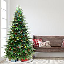 Puleo Intl. Pre-Lit 7.5' Rutland Spruce Artificial Christmas Tree