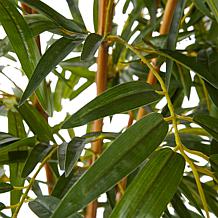 Pure Garden 6' Tall Artificial Bamboo Plant with Natural Trunk