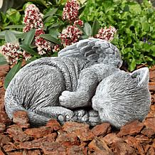 Pure Garden Pet Memorial Keepsake Statue - Sleeping Angel Cat