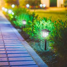 Pure Garden Set of 6 Lantern Solar Landscaping Lights