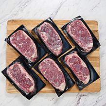 Pureland (6) 8oz Black Angus NY Strip Steaks