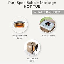 PureSpa Sahara Tan Round Bubble Spa for 4 People