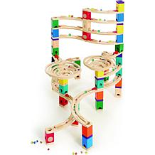 Quadrilla Wooden Marble Run The Cyclone 198 Piece Construction Set