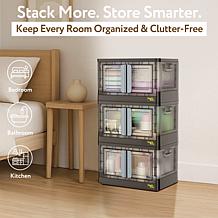 Quik Box Stackable Storage Boxes - 3-pack