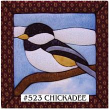 Quilt Magic No Sew Wall Hanging Kit - 6" x 6" Chickadee