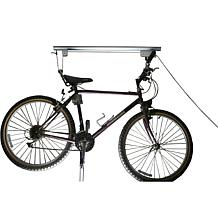 Rad Sportz Bike Hoist Ceiling Storage Rack with Rope and Pulley