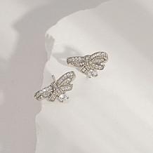 Radiance by Absolute™ 0.82ctw Simulated Diamond Bow Stud Earrings