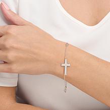 Radiance by Absolute™ 0.83ctw Message Cross Bracelet