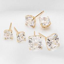 Radiance by Absolute™ 10K Gold 1ctw 100-Facet Round Stud Earrings