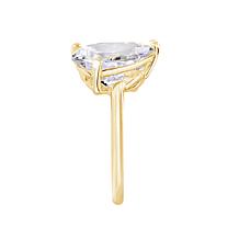 Radiance by Absolute™ 13.95ctw Pear Cut Toi et Moi Ring
