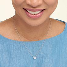 Radiance by Absolute™ 16" East-West Solitaire Necklace