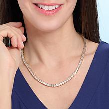 Radiance by Absolute™ 18" 4mm Round Magnetic Clasp Tennis Necklace