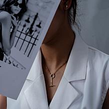 Radiance by Absolute™ 18" Gold-Plated Paperclip Chain Toggle Necklace
