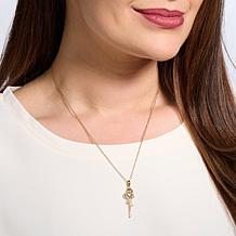 Radiance by Absolute™ 18" Pavé Knot Pendant Necklace