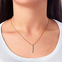 Radiance by Absolute™ 18" Sterling Silver Linear Drop Necklace