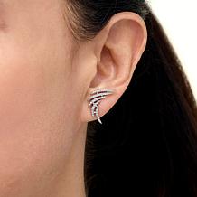 Radiance by Absolute™ 1.97ctw Wing-Design Earrings and Pin Set