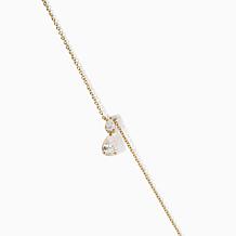 Radiance by Absolute™ 2-Stone CZ Drop Necklace 